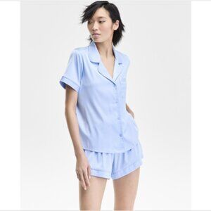 I.n.c International Concepts Women's Stretch Satin Short-Sleeve Pajama Set, NWT